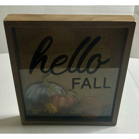 Fall and Autumn Wood Decoration for Home " Hello Fall" - Picture 6 of 11